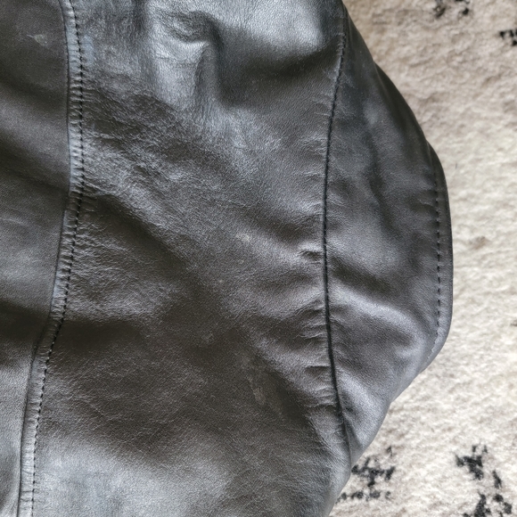 Vintage Drag Specialties Black Leather Motorcycle Jacket Armored SZ 42 Fit Large - Picture 10 of 14